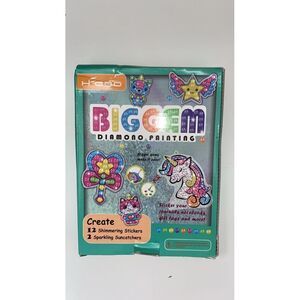 NEW! Gem‎ Diamond Painting Kits for Kids- Make Your Own Stickers and Suncatchers